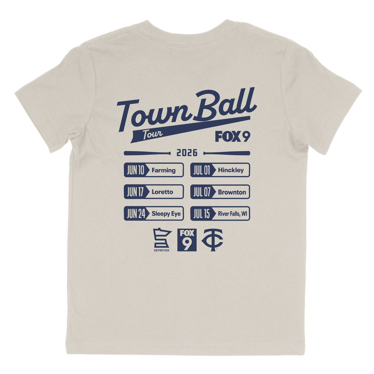 FOX 9 TOWN BALL TOUR 2026 | T-SHIRT | YOUTH SIZE – SotaStick.com