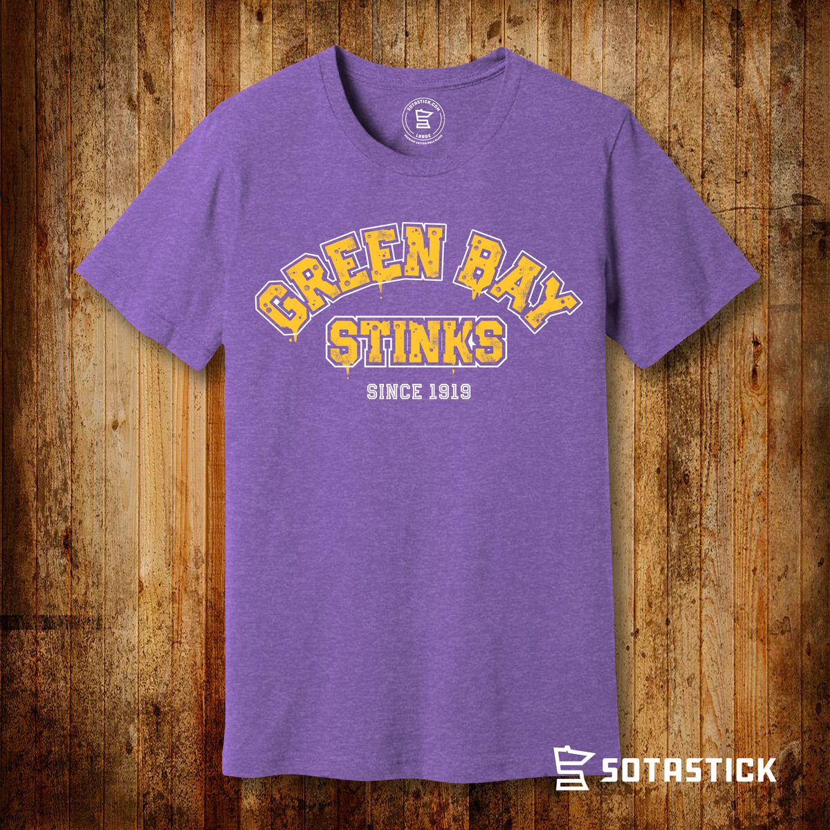 GREEN BAY STINKS  T-SHIRT – SotaStick.com