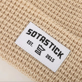 SOTASTICK | WAFFLE KNIT BEANIE - CREAM