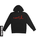 NORTH SCRIPT | FLEECE HOODIE | YOUTH