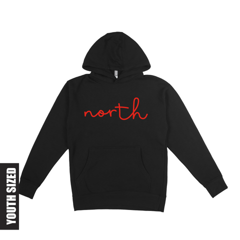 NORTH SCRIPT | FLEECE HOODIE | YOUTH