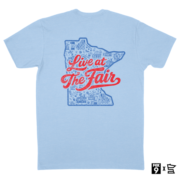 FOX 9 LIVE AT THE FAIR | T-SHIRT - SKY BLUE – SotaStick.com