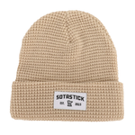 SOTASTICK | WAFFLE KNIT BEANIE - CREAM