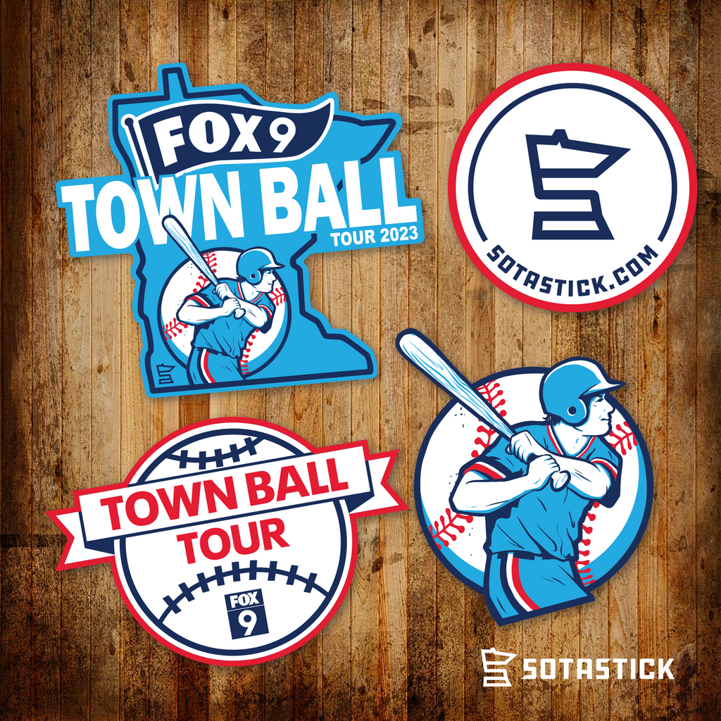 FOX 9 TOWN BALL TOUR 2023 STICKER 4 PACK