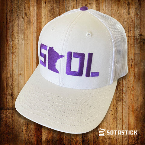 SotaStick Football State Purple 3D Trucker Hat – Fan HQ